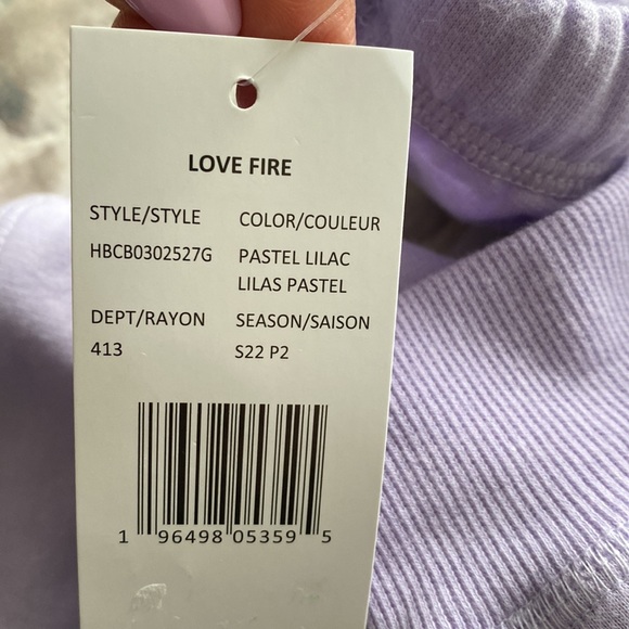 Girls lilac sweatpants - Picture 9 of 10